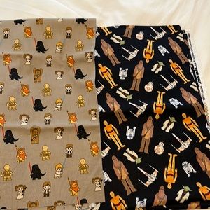 Star Wars characters cotton fabric bundle